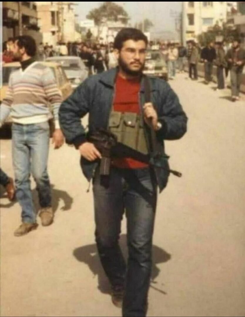 Nasrallah durante la invasión de Israel al Líbano en 1982.